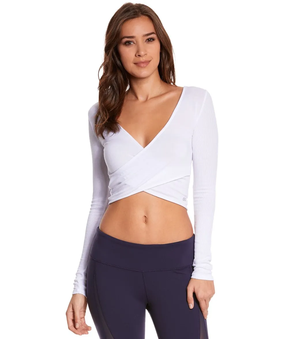 Alo Yoga Amelia Long Sleeve Yoga Crop Top