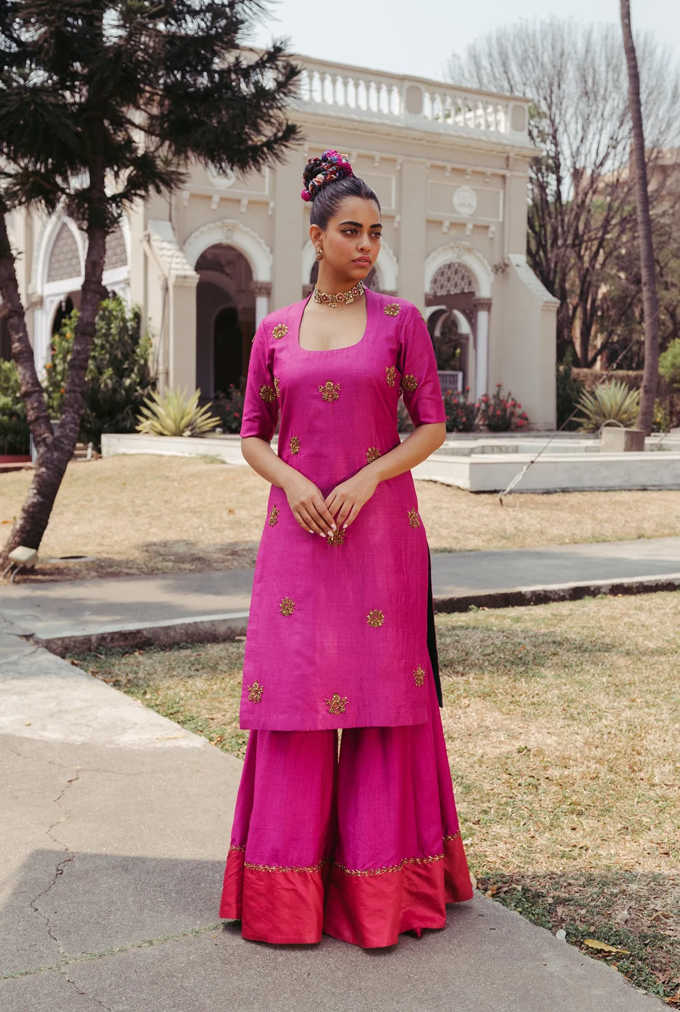 Begum Silk Kurta Set