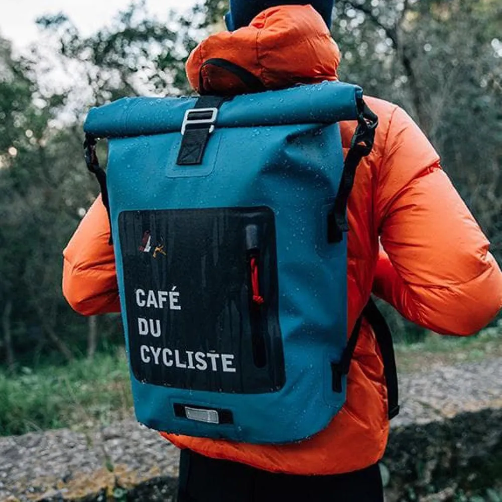 CAFE DU CYCLISTE Waterproof Backpack - Blue