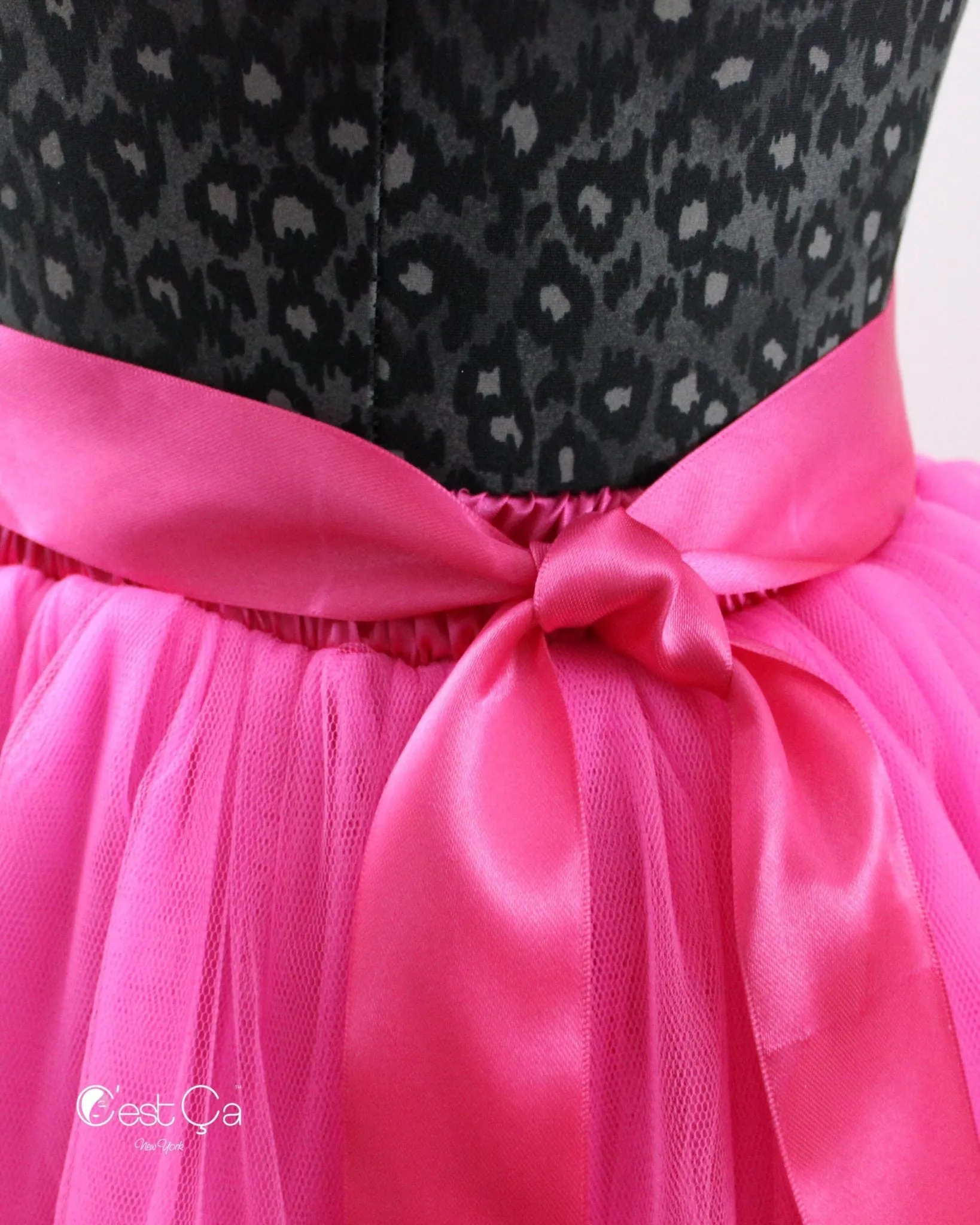 Clarisa Fuchsia Tulle Skirt - Midi