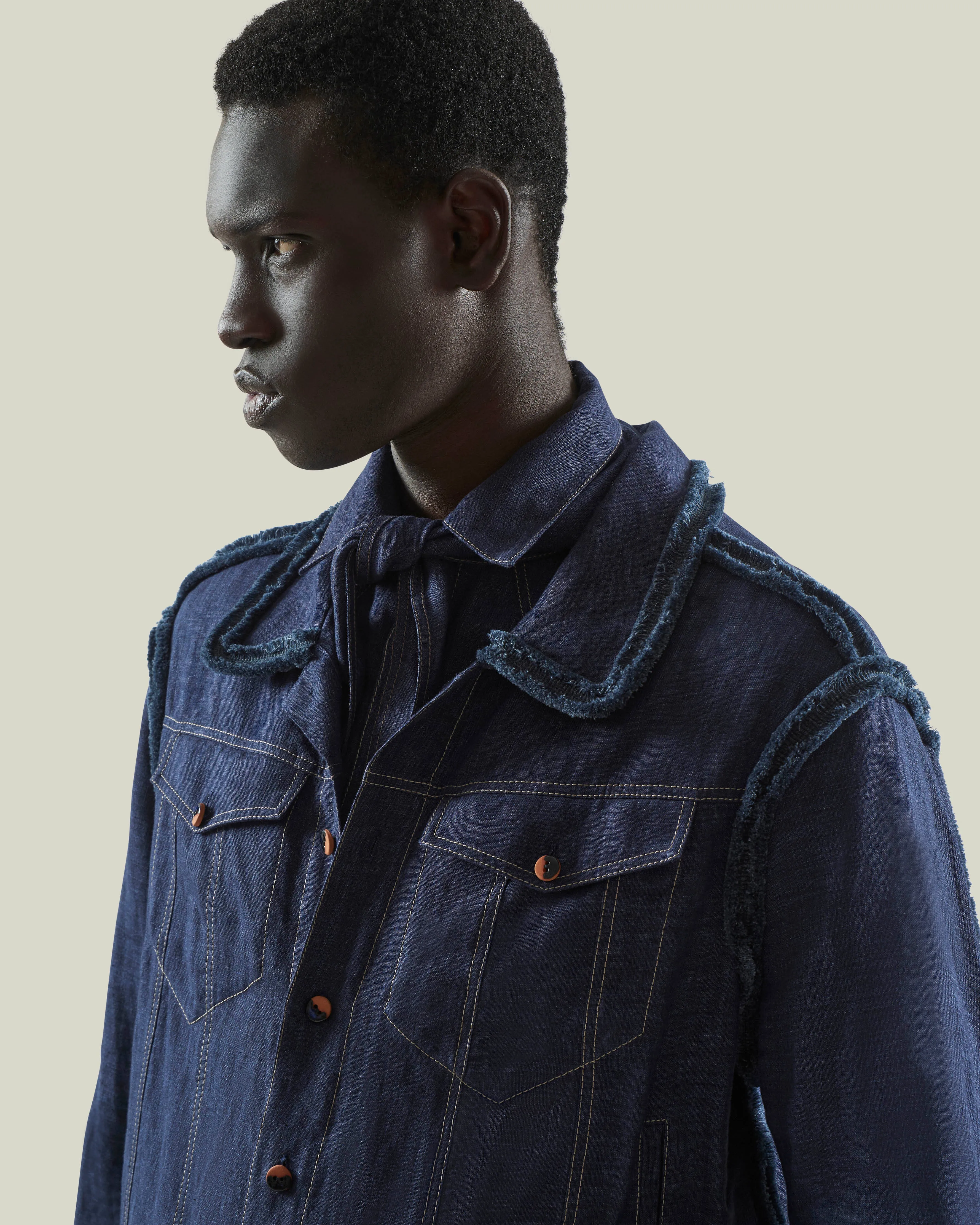 Ennis Jacket in Indigo