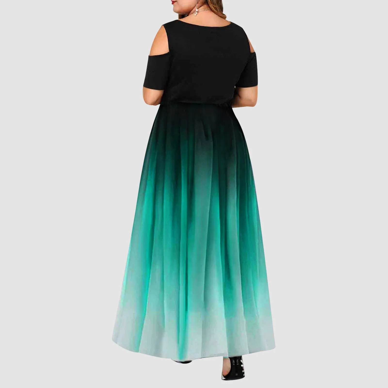 Funki Buys | Dresses | Women's Plus Size Prom Gradient Dress