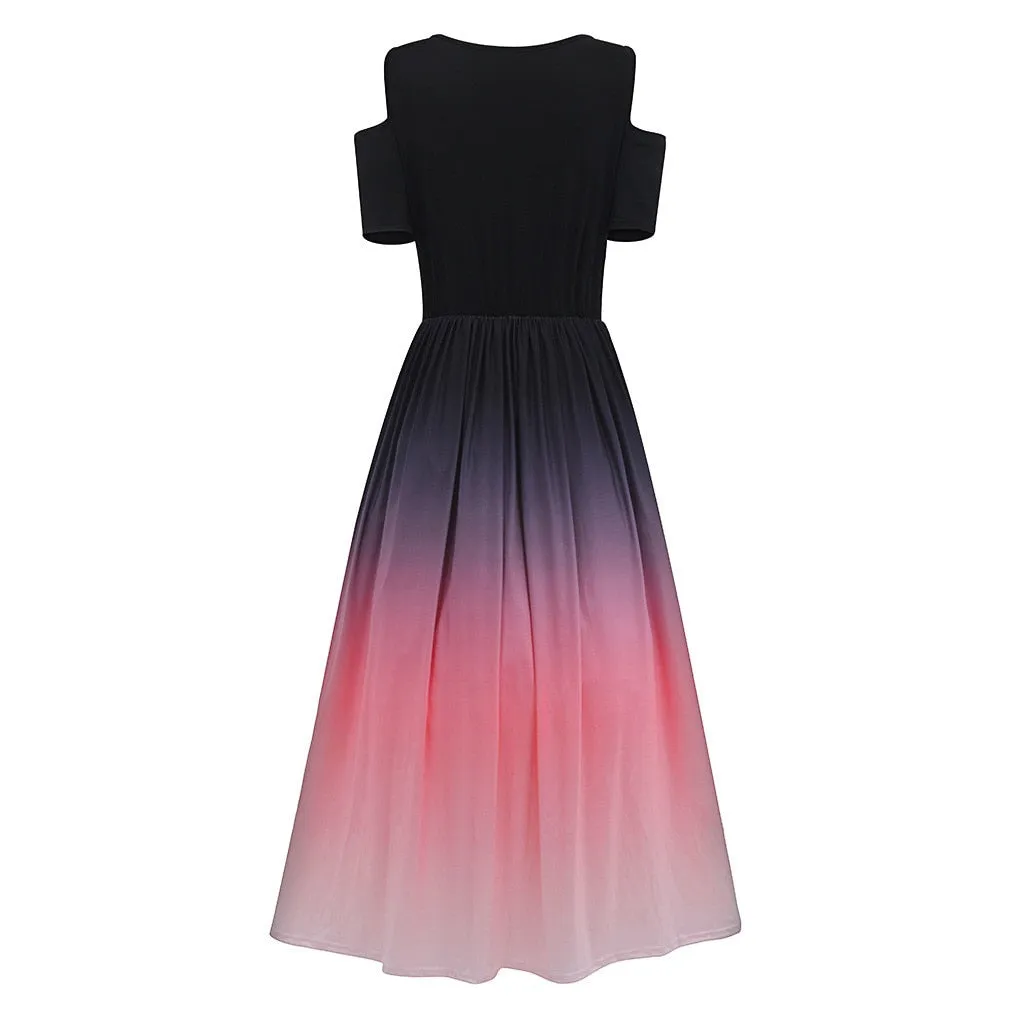 Funki Buys | Dresses | Women's Plus Size Prom Gradient Dress