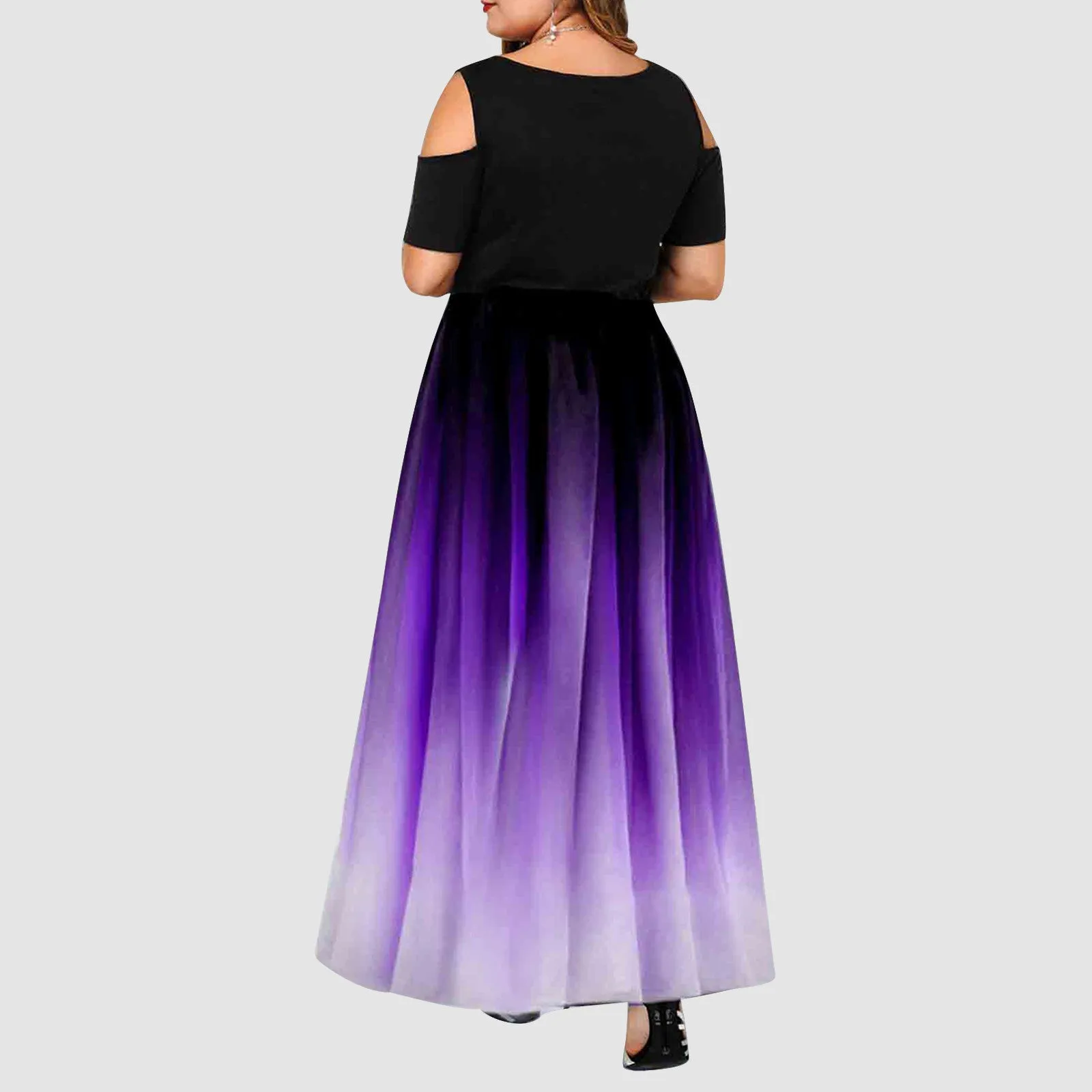 Funki Buys | Dresses | Women's Plus Size Prom Gradient Dress