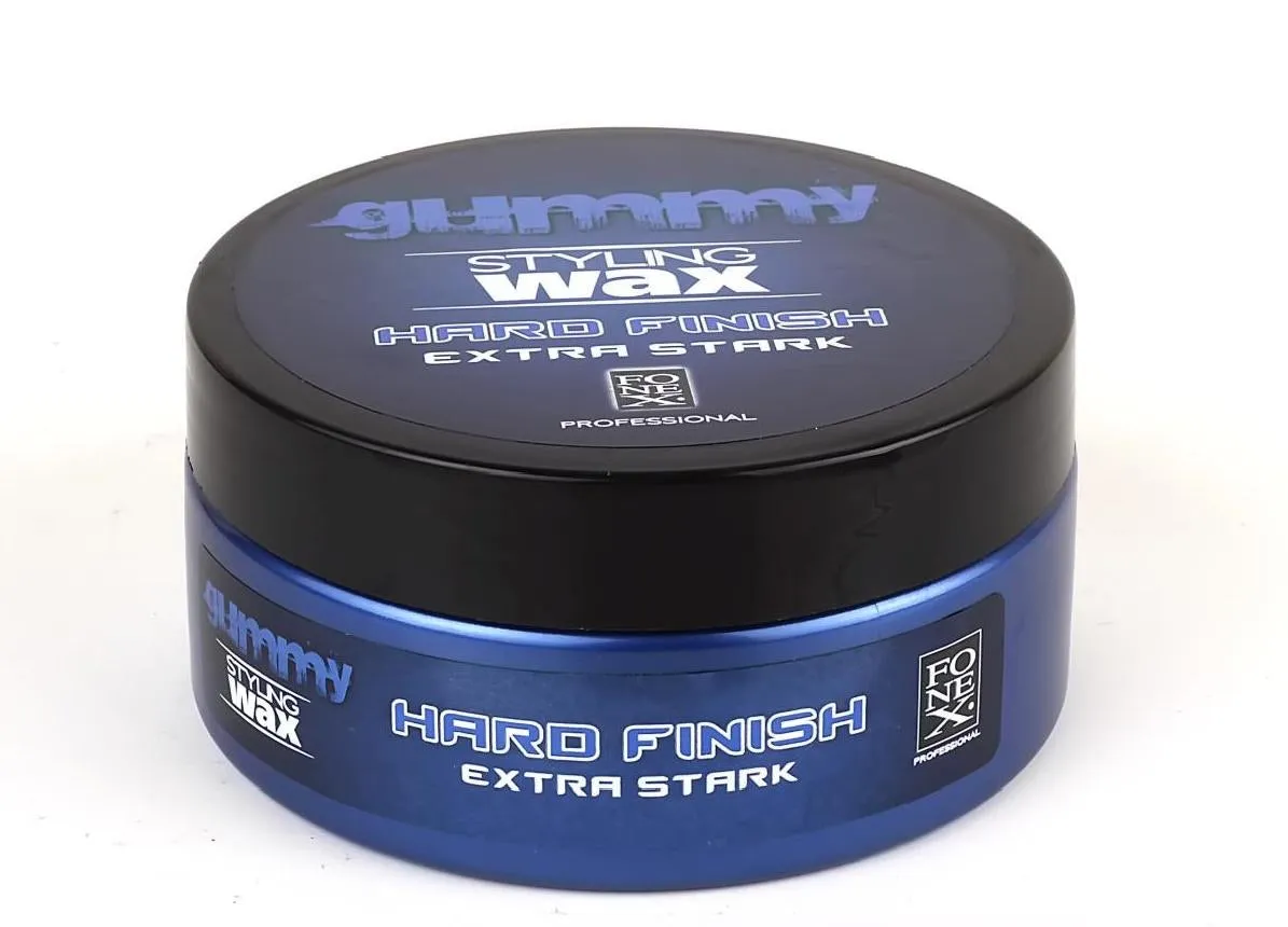 Gummy Styling Wax Hard Finish Extra Stark 5oz.