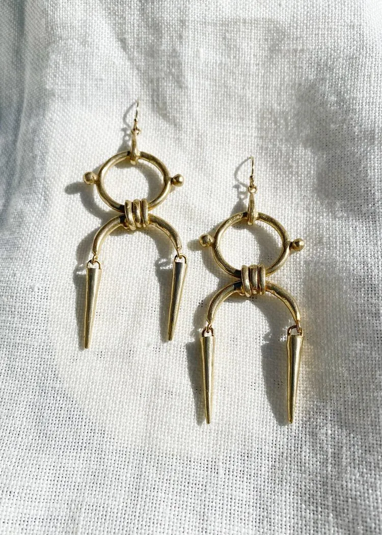 Hawkly Dynasty Earrings (Bronze or Silver)