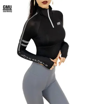 Hyper Amplify Reflective Long Sleeve Crop Top