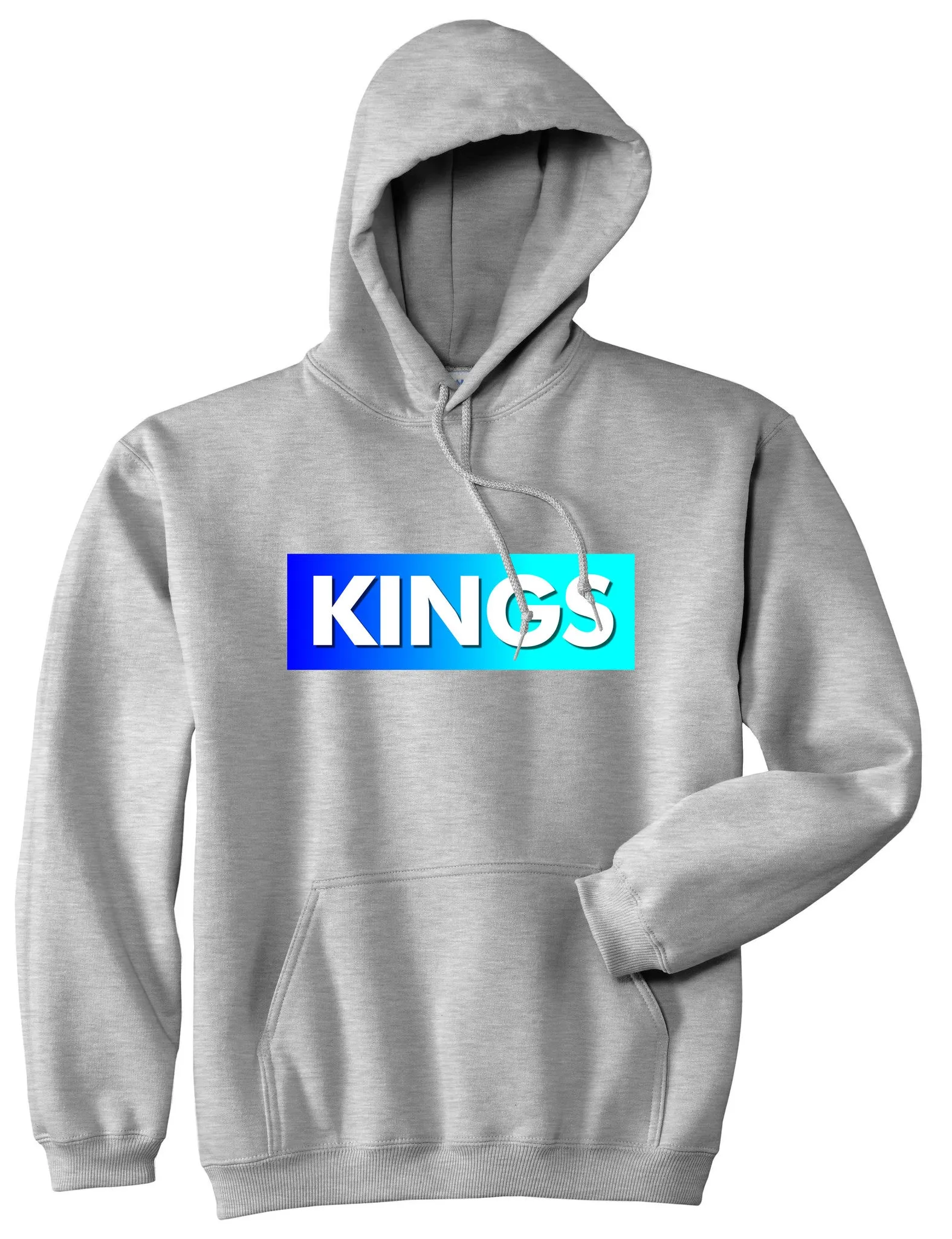 Kings Blue Gradient Pullover Hoodie Hoody