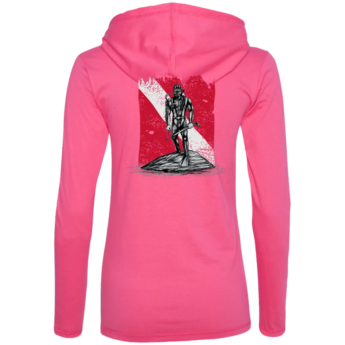 Ladies LS T-Shirt Hoodie