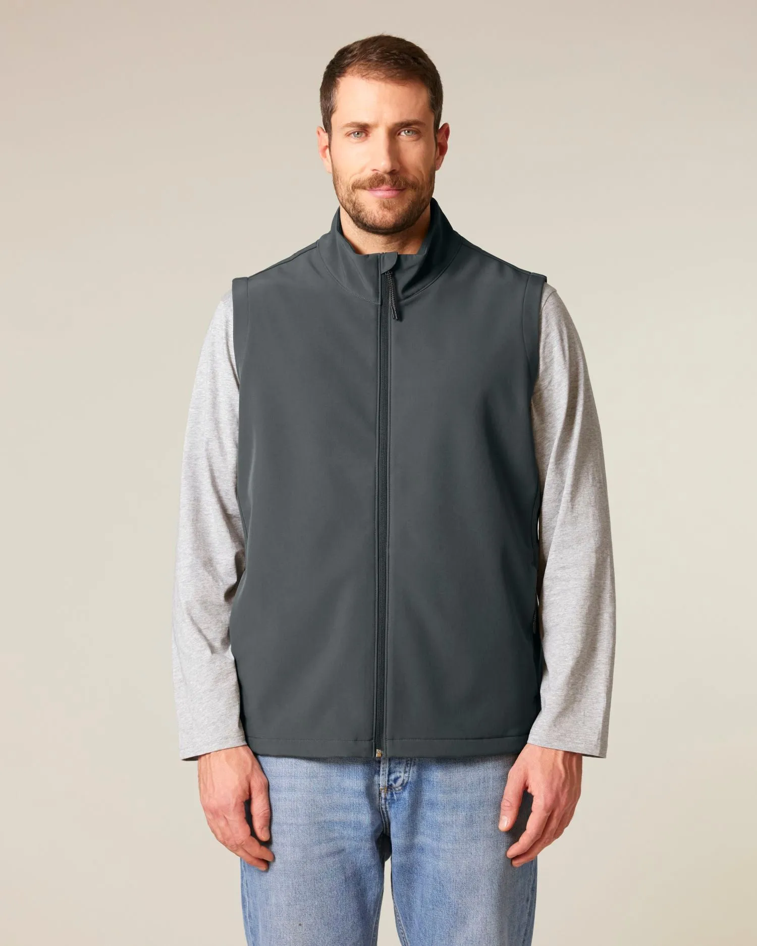 Men’s Sleeveless Water-Repellent Softshell Jacket - 315 GSM | Stanley Trail Blazer STJM235