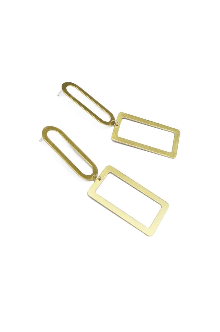 Natalie Joy Elongated Shape Earrings