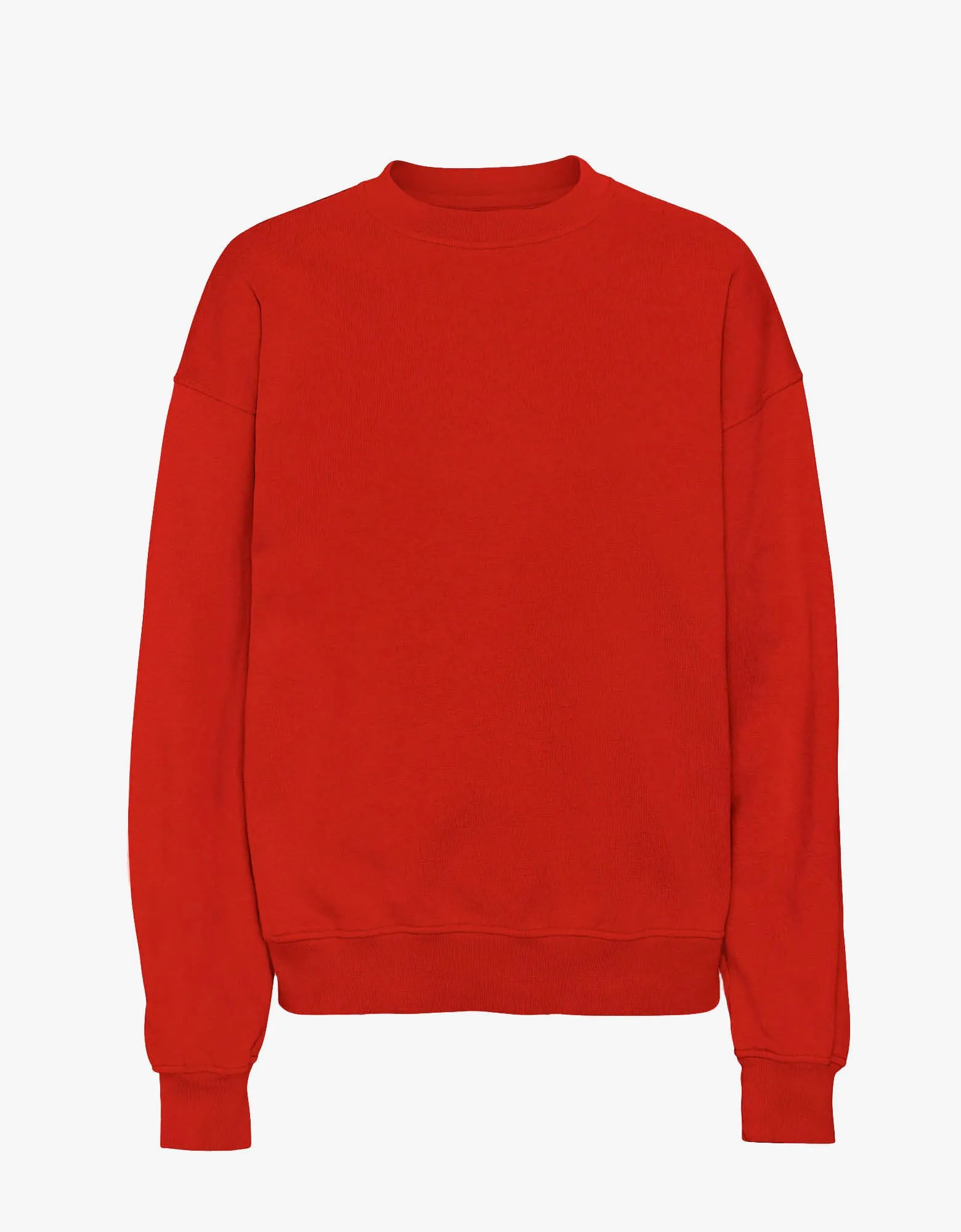 Organic Oversized Crew - Scarlet Red