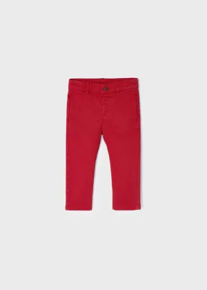 Red Long Chino Baby Boy’s Pants - Select Size