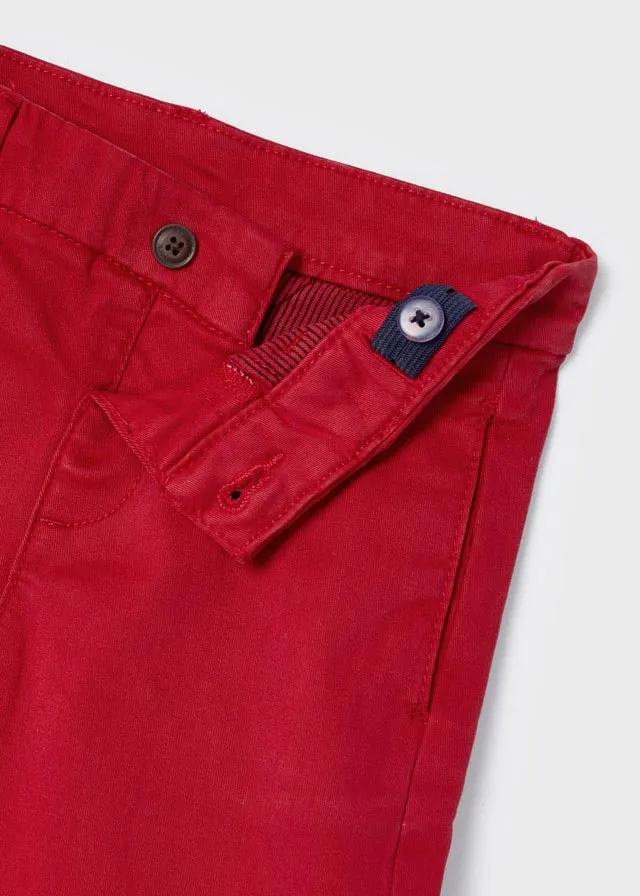 Red Long Chino Baby Boy’s Pants - Select Size