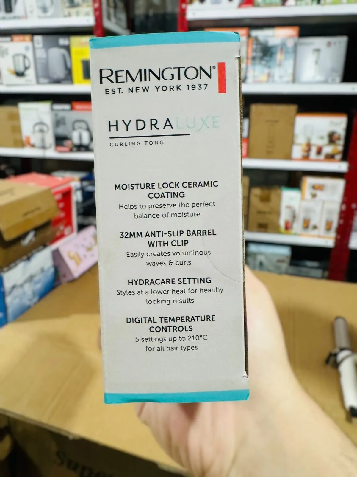 Remington Hydra-Luxe Hair Curling Tong 32mm