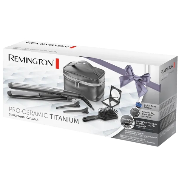 Remington - Pro Ceramic Titanium Straightener Giftpack S5506GP