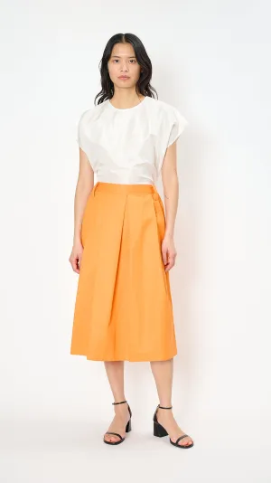 Selena Midi Skirt in Orange