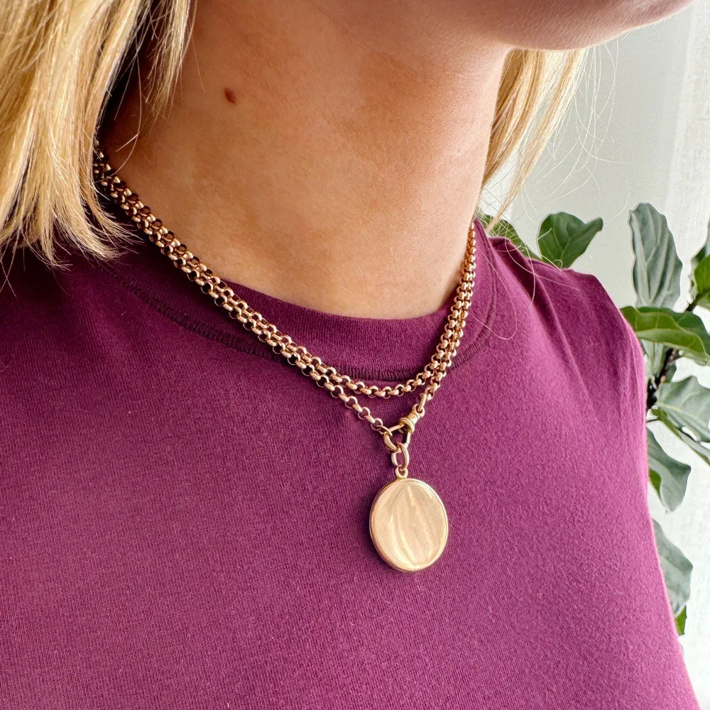 Vintage 9K Gold Round Locket