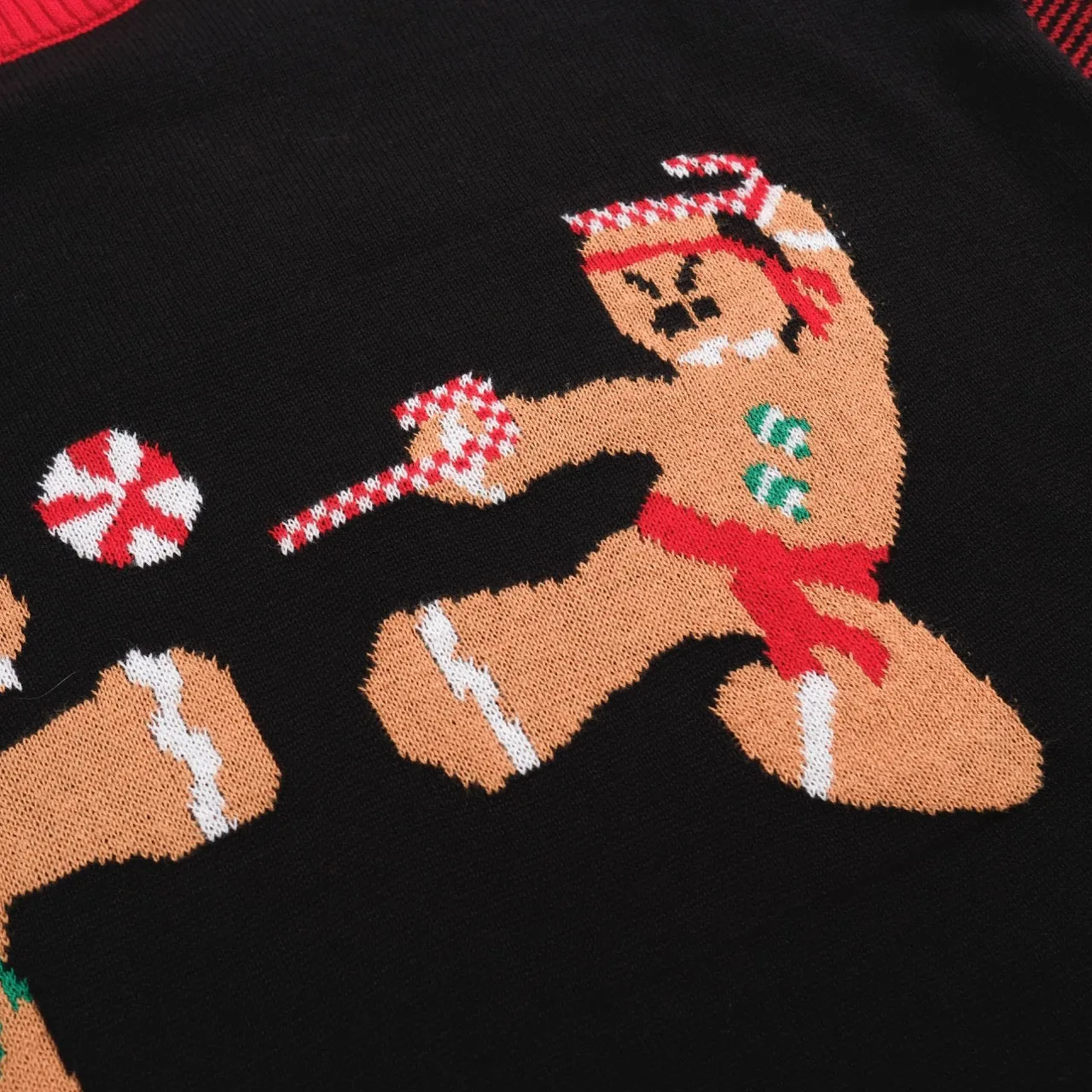 Women's black with red Christmas sweater