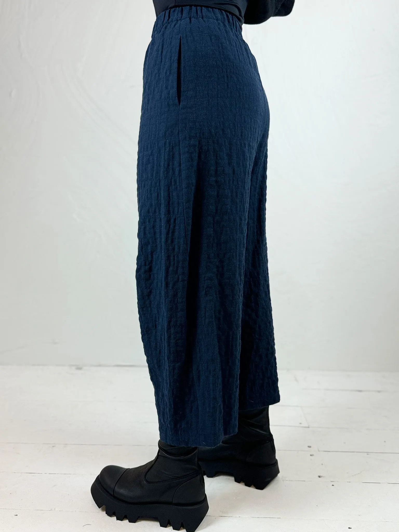 Wool and Cotton Easy Trousers - 2 Colours