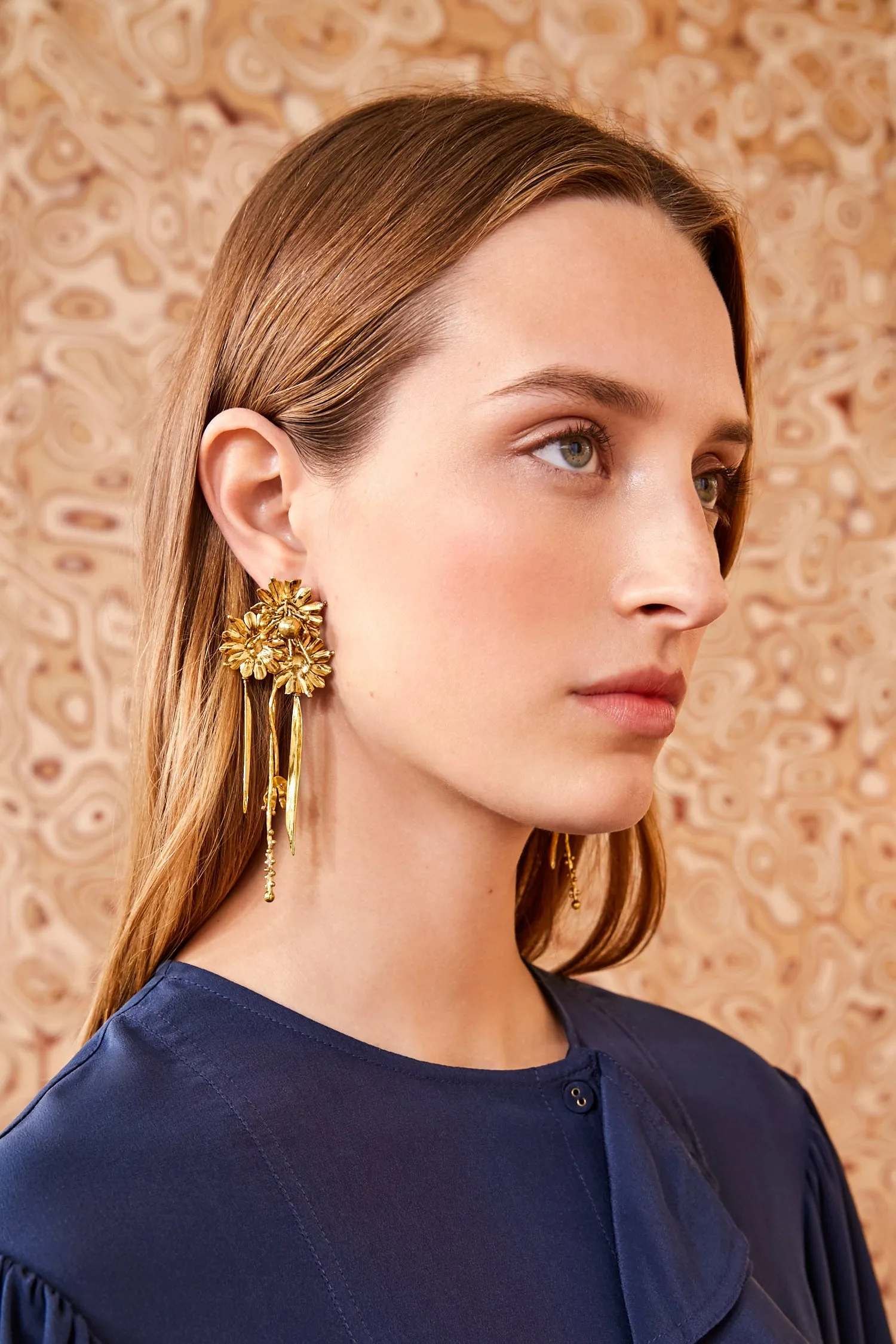 Zayin Earring - Brass